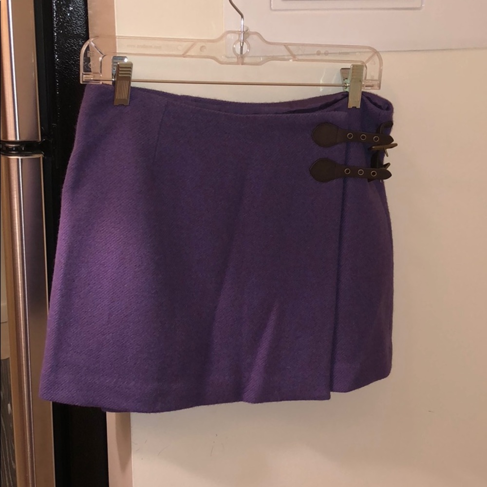 Rugby Purple Wool Skirt